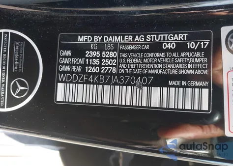 2018 Mercedes-Benz E 300 4Matic from USA, damaged, VIN WDDZF4KB7JA370407